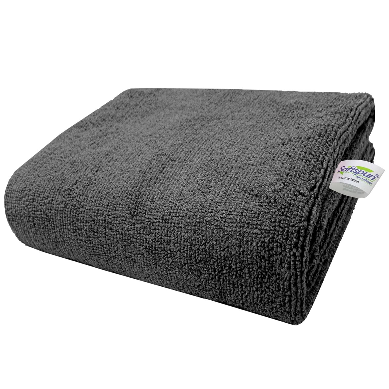 SOFTSPUN Single Microfibre Bath + Hand + Face Towel Set Gray SOFTSPUN Single Microfibre Bath + Hand + Face Towel Set Gray