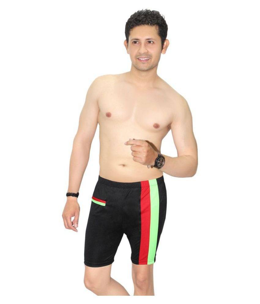Goodluck Black Polyester Lycra Jammer Single Goodluck Black Polyester Lycra Jammer Single