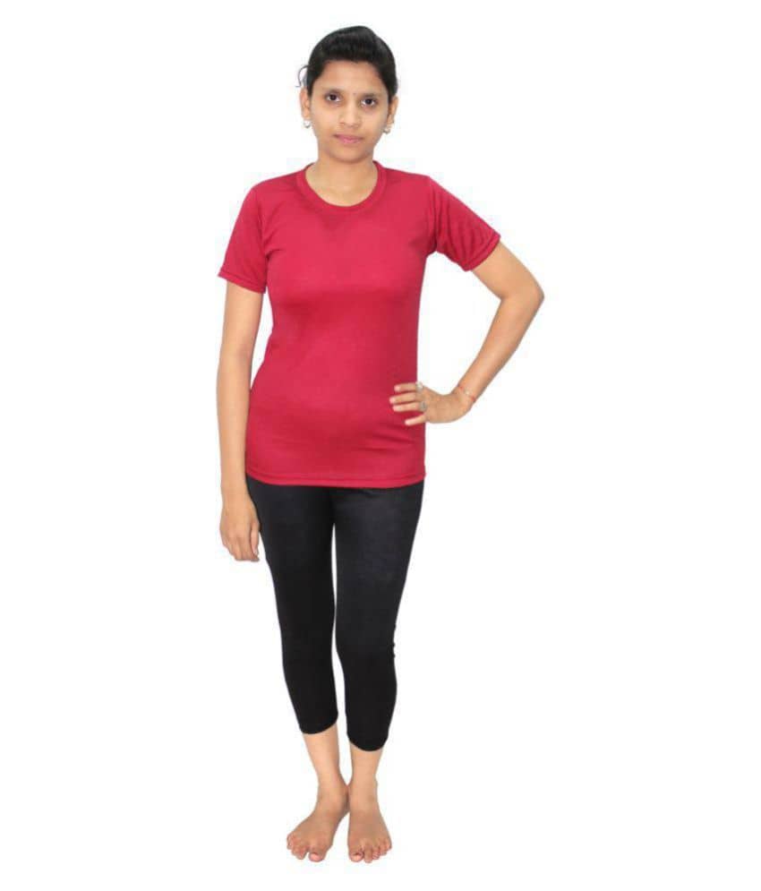 Goodluck Red T-Shirt & Shorts Combo Swimming Costume - Sports and Fitness Equipment | Buy online on ZillyBuy