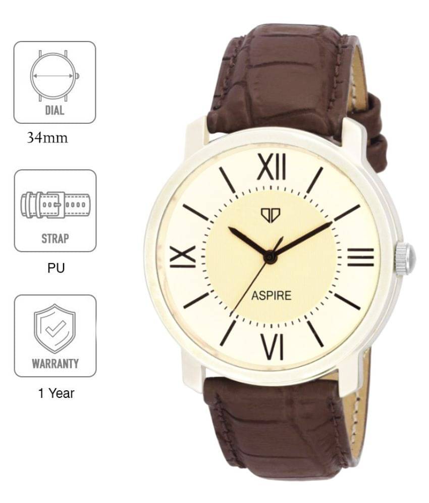     			Walrus Retro Look Leather Analog Men's Watch