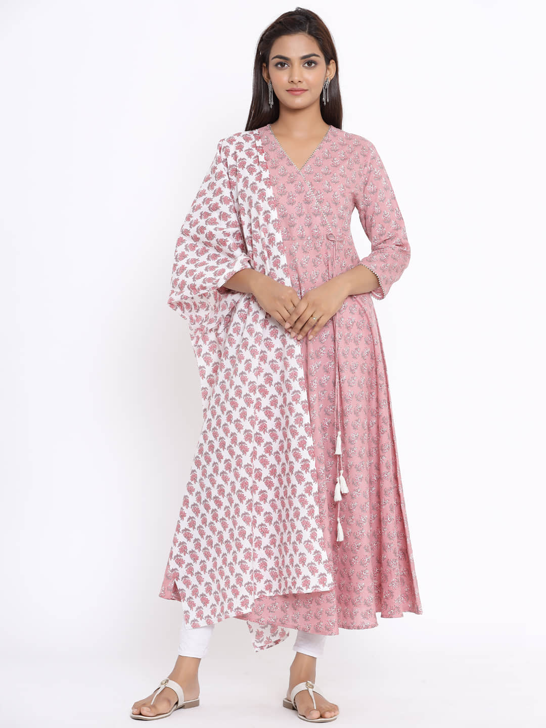 miravan Pink Cotton Anarkali Kurti - Kurtis, Tunics | Buy online on ZillyBuy