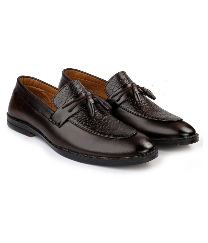     			BXXY Tassel Artificial Leather Brown Formal Shoes
