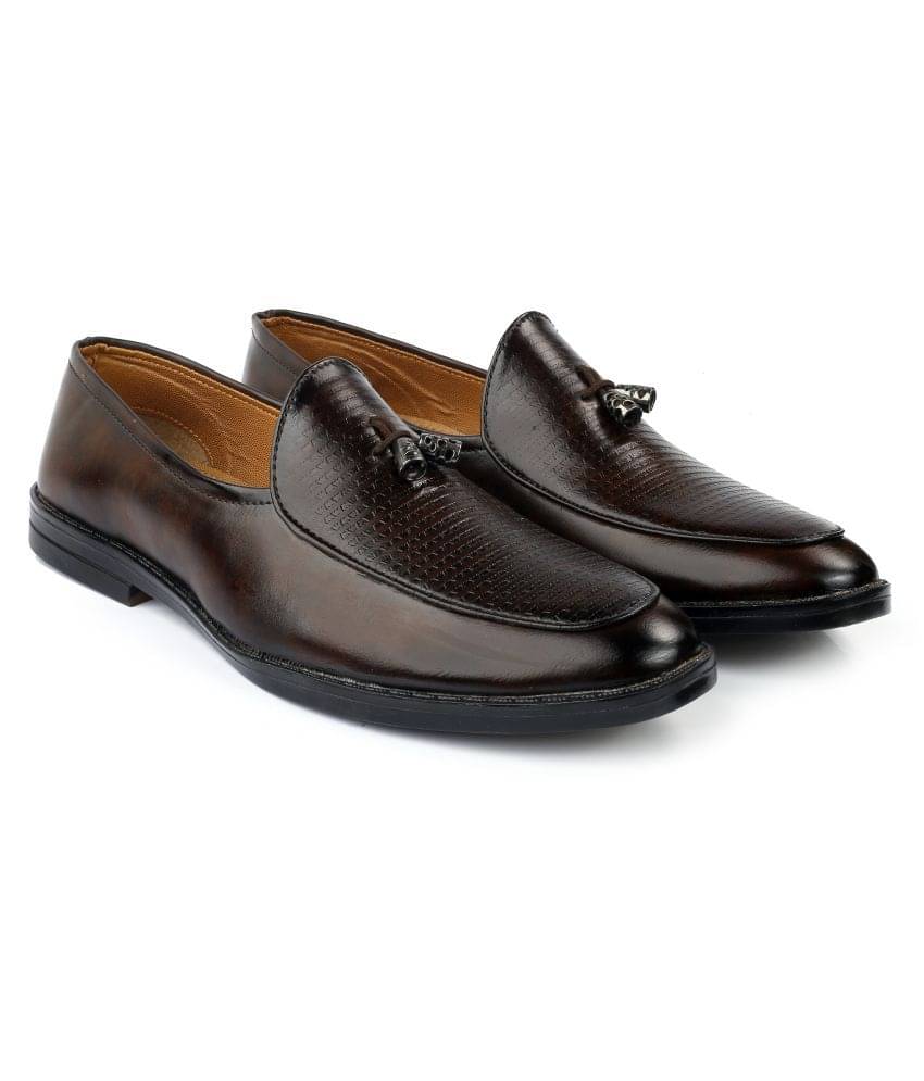     			BXXY Tassel Artificial Leather Brown Formal Shoes