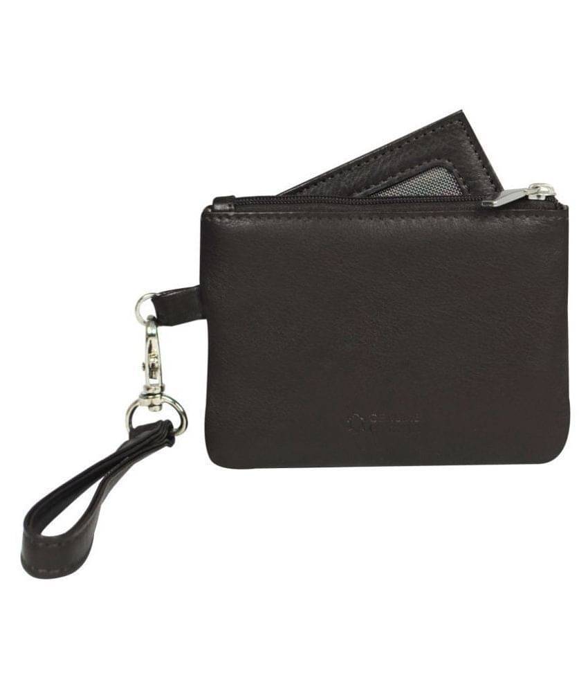     			Calfnero Genuine Leather Key Case/Coin Wallet Cum Card Holder
