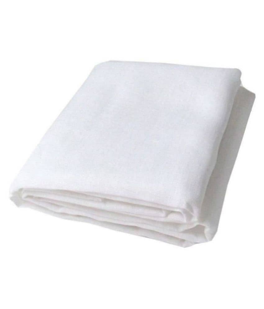 Makhanchor White Linen Unstitched Shirt pc Single - Unstitched Fabrics | Buy online on ZillyBuy