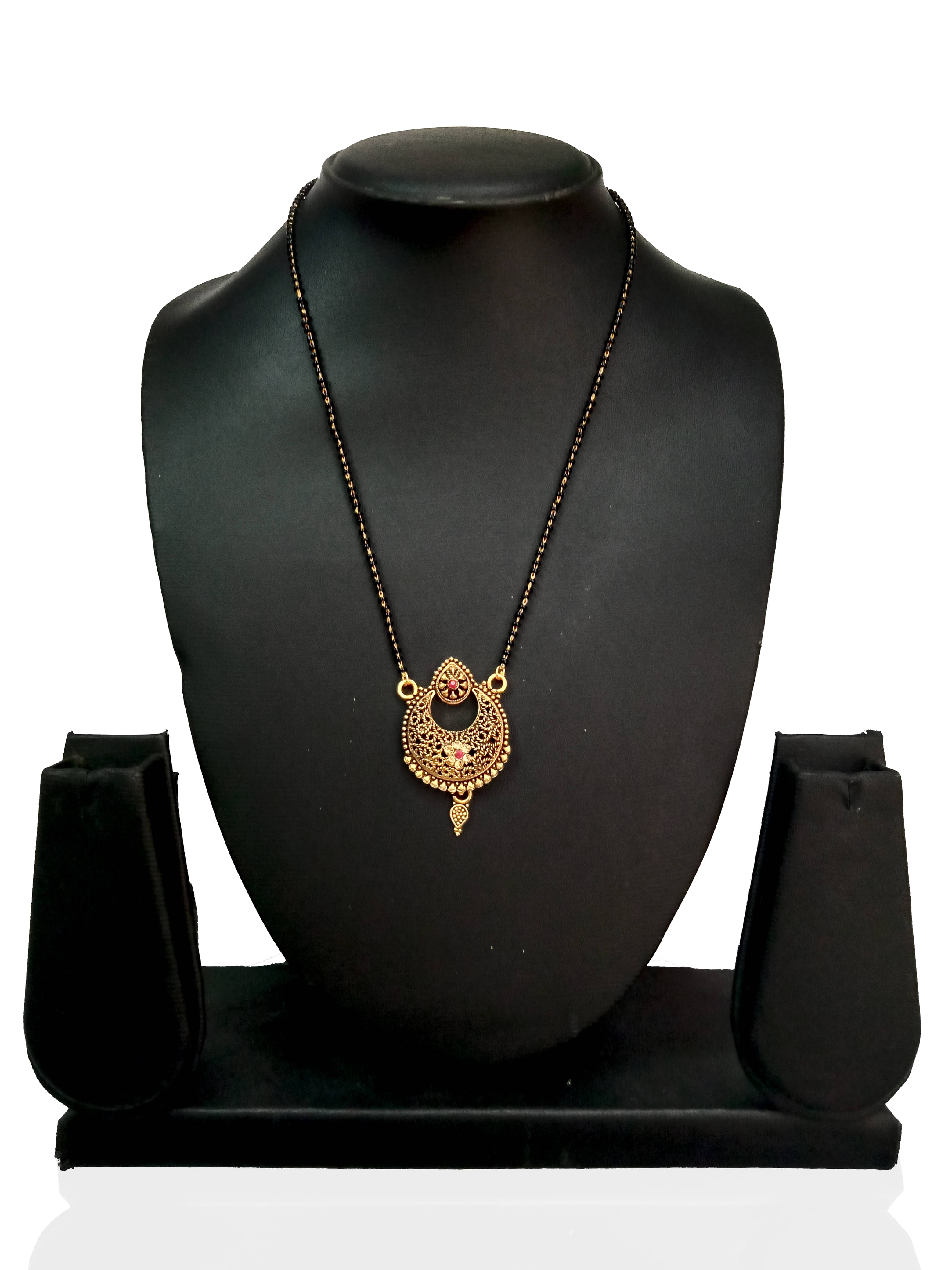     			Shankhraj mall Gold Plated Fancy New Short Mangalsutra For Women-100391