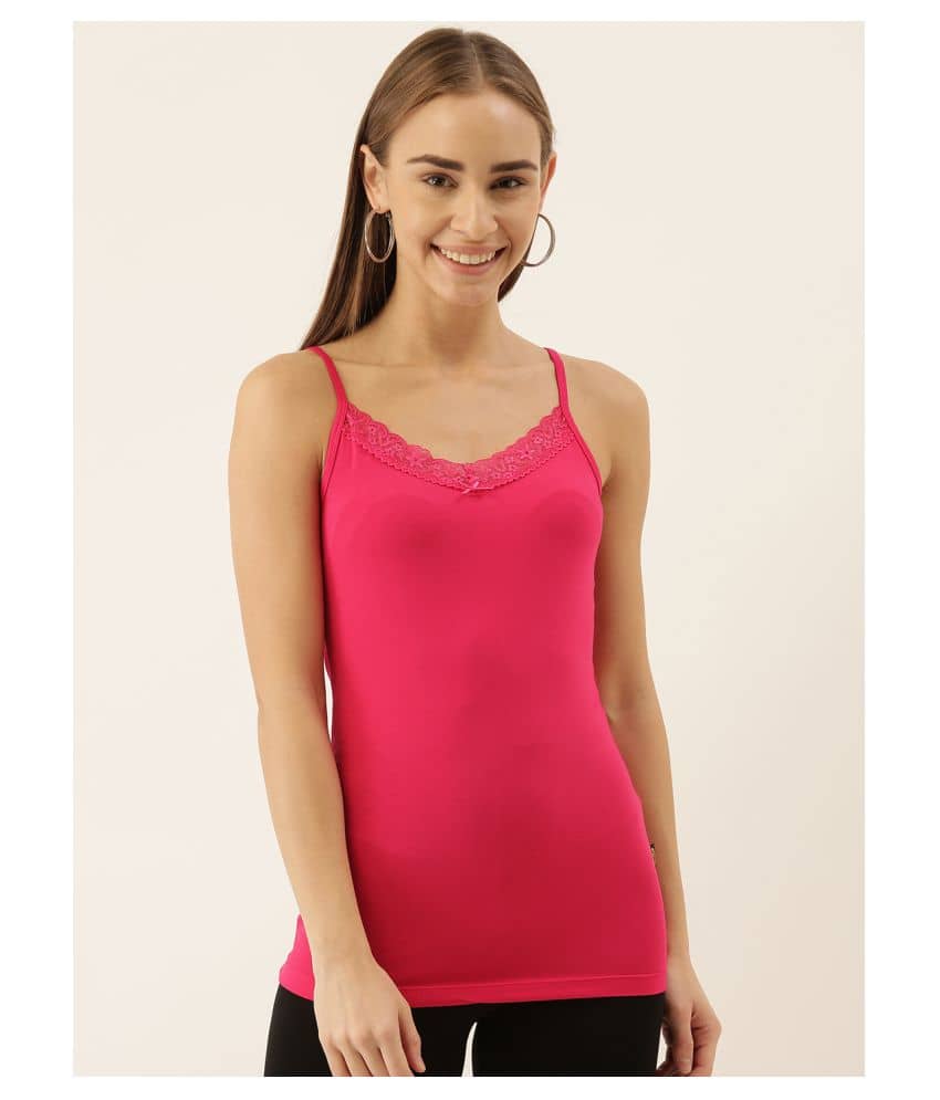 Zebu Semi rayon Camisoles - Pink