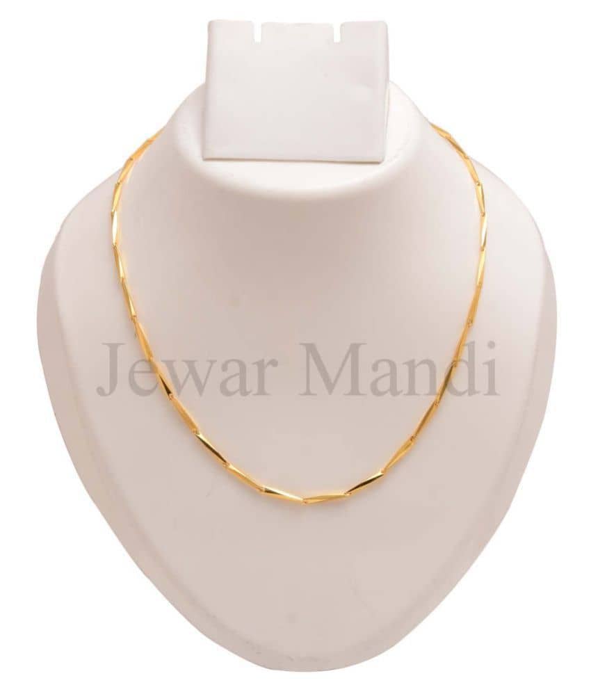 Jewar Mandi Gold Plated Chain ( Set of 1 )