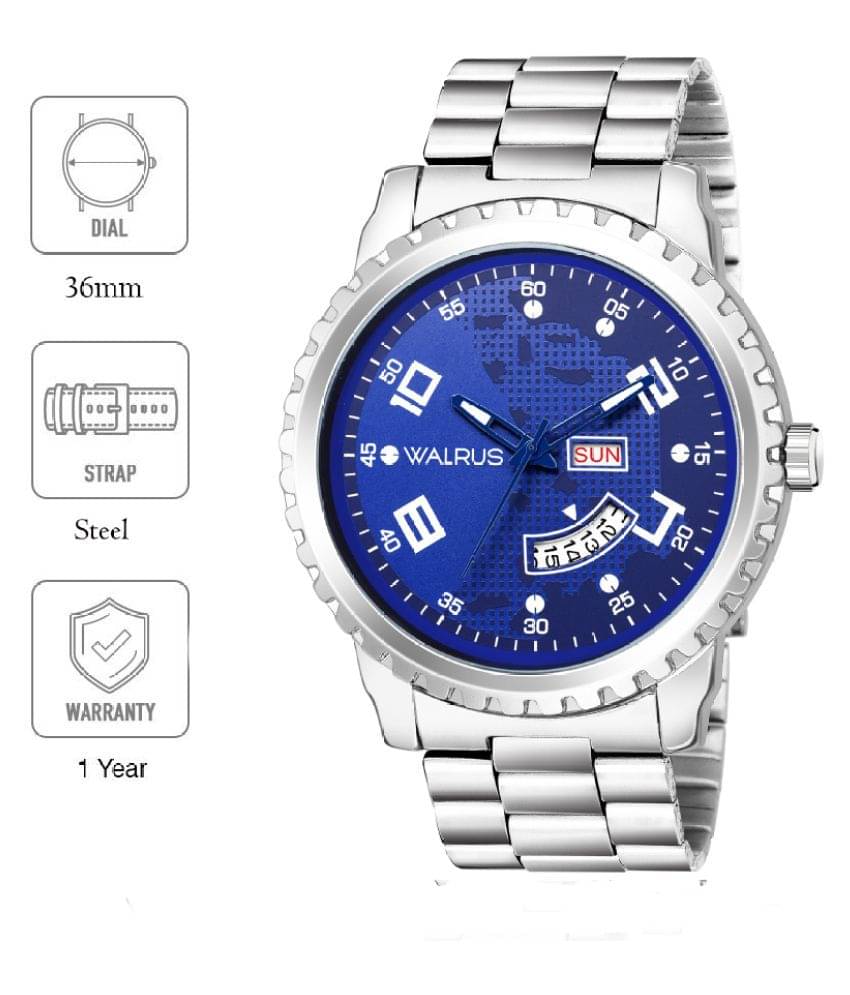     			Walrus Large Size Dial Metal Analog Men's Watch
