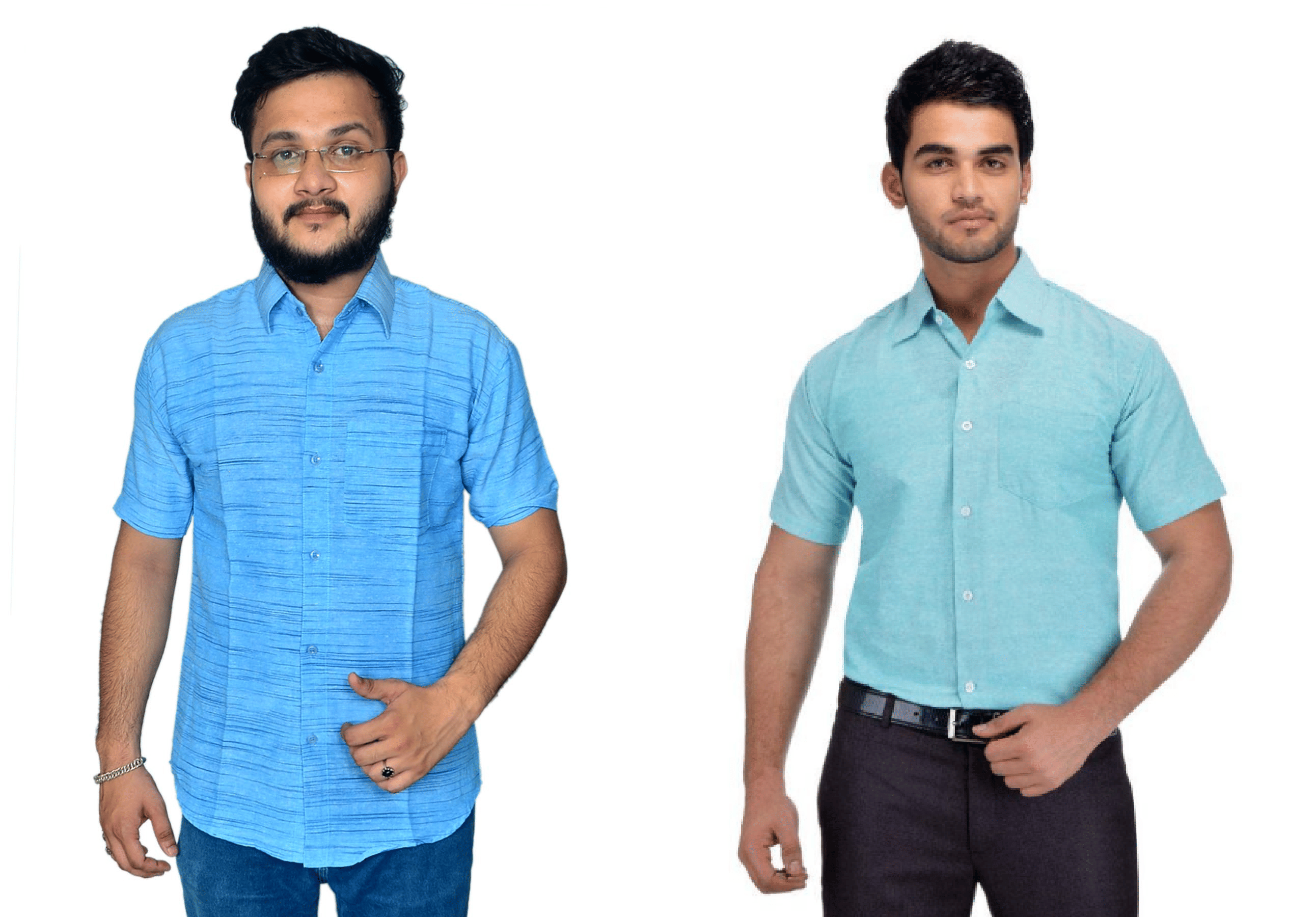     			DESHBANDHU DBK Cotton Regular Fit Half Sleeves Men's Formal Shirt - Multi ( Pack of 2 )