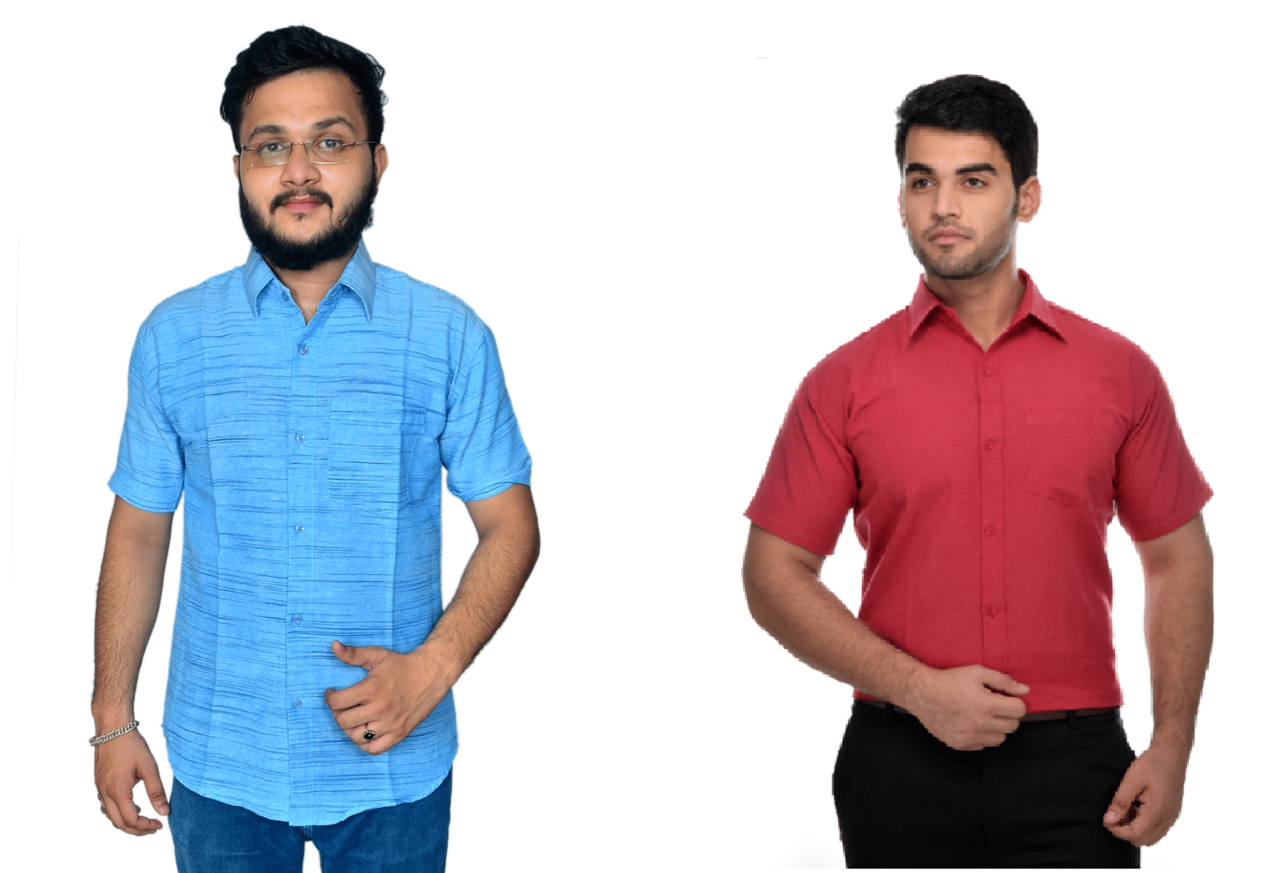 DESHBANDHU DBK Cotton Regular Fit Half Sleeves Men's Formal Shirt - Multi ( Pack of 2 )