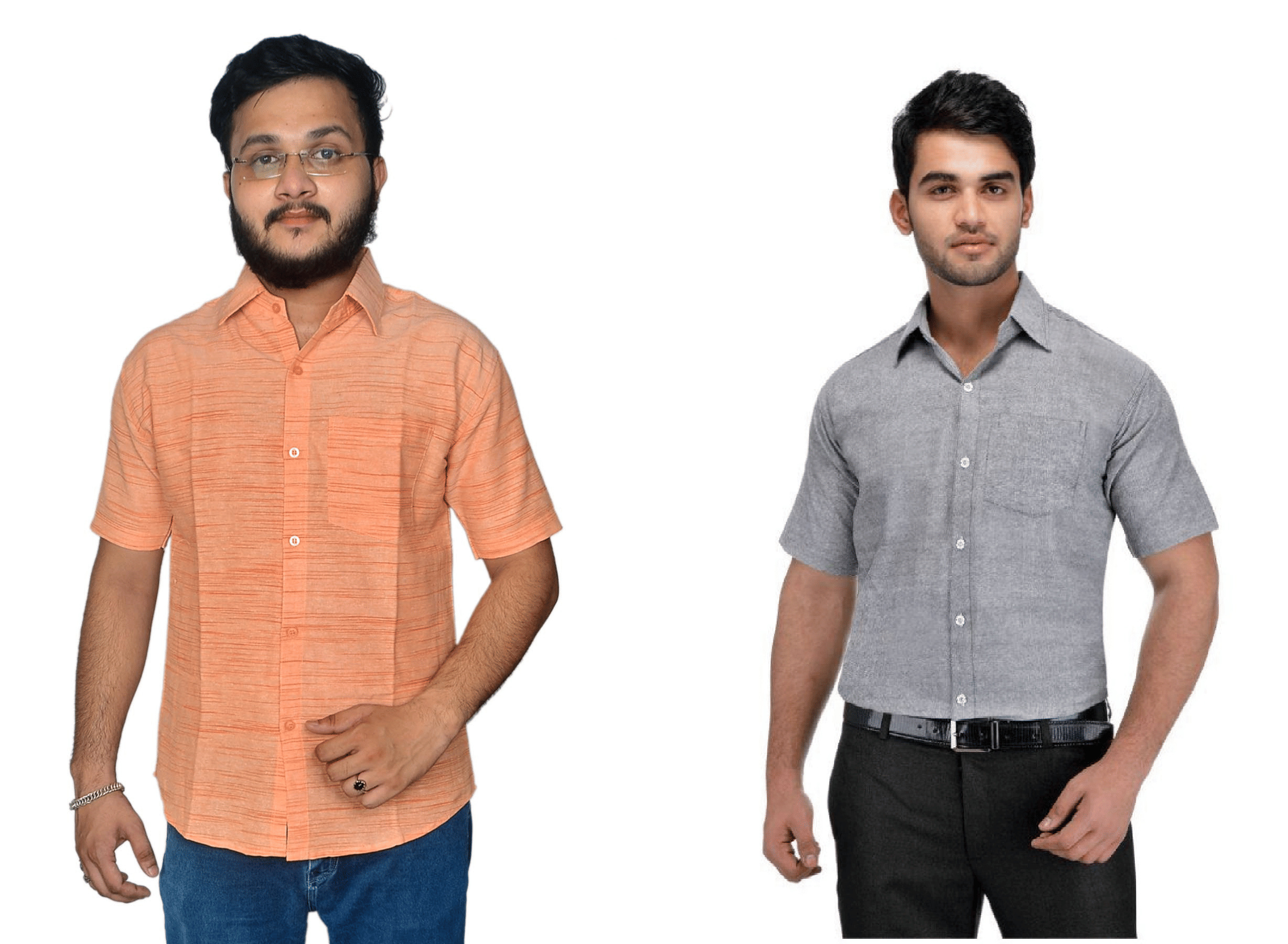 DESHBANDHU DBK Cotton Regular Fit Half Sleeves Men's Formal Shirt - Multi ( Pack of 2 )