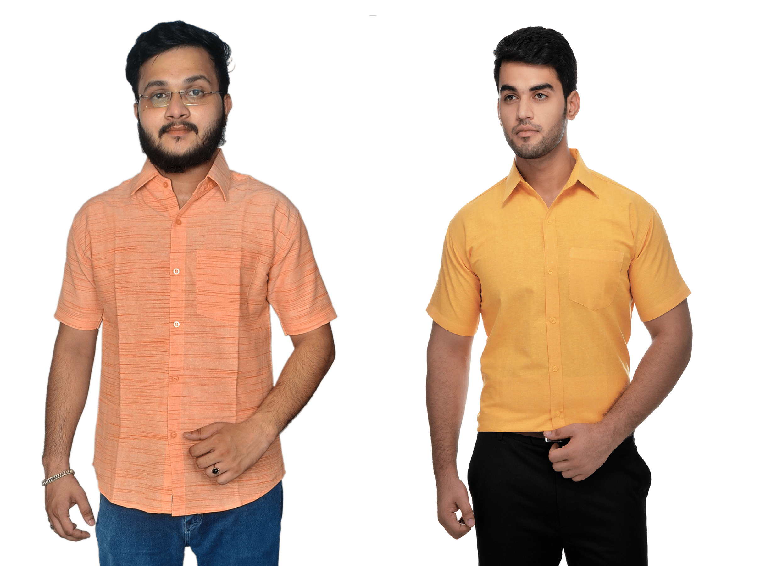DESHBANDHU DBK Cotton Regular Fit Half Sleeves Men's Formal Shirt - Multi ( Pack of 2 )