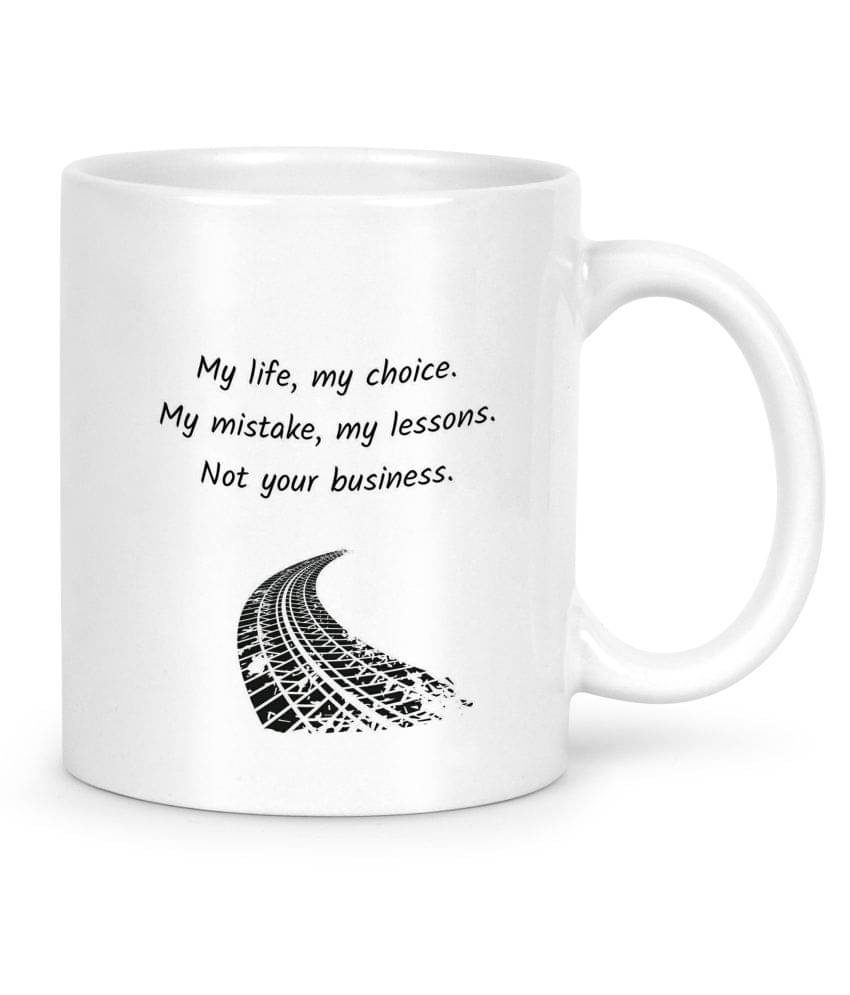     			Idream Quote Printed Ceramic Coffee Mug 1 Pcs 330 mL