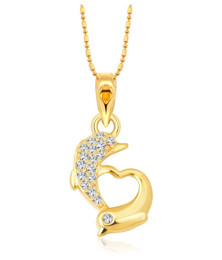 Vighnaharta A Heart Full of Love Pendant with chain for Women Girls- VFJ1303PG Vighnaharta A Heart Full of Love Pendant with chain for Women Girls- VFJ1303PG