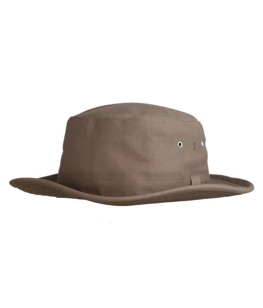 Zacharias Beige Plain Cotton Hats