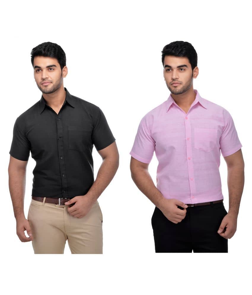 DESHBANDHU DBK - Multicolor Cotton Regular Fit Men's Casual Shirt (Pack of 2 )