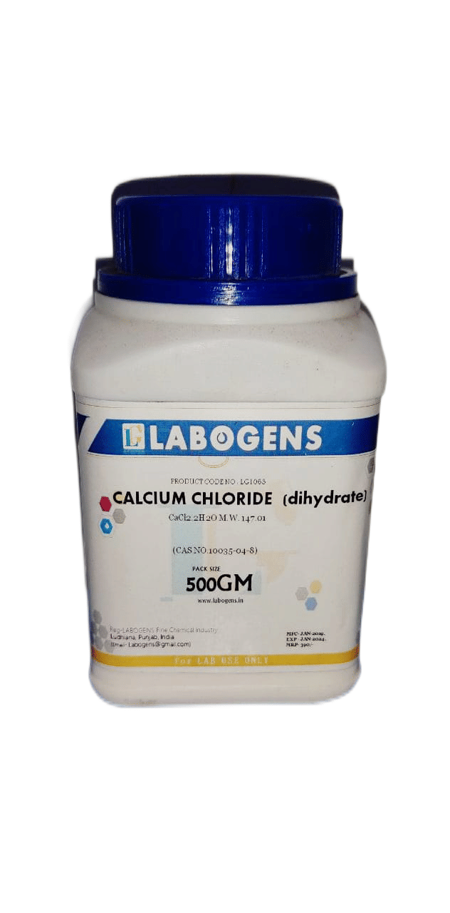 LABOGENS  CALCIUM CHLORIDE (dihydrate) 500GM