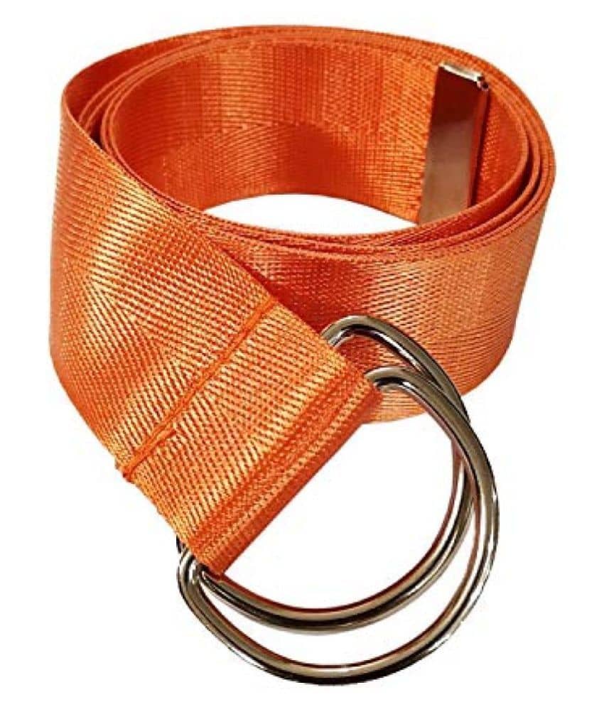 Livosorb - Orange Nylon Men's Casual Belt ( Pack of 1 )