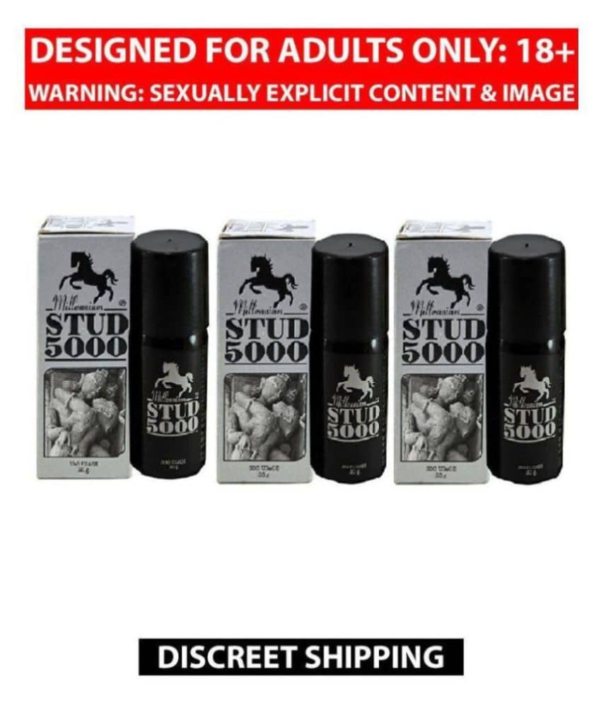 Millennium Stud 5000 Delay Spray for Men Pack of 3 Pieces of 20gm each