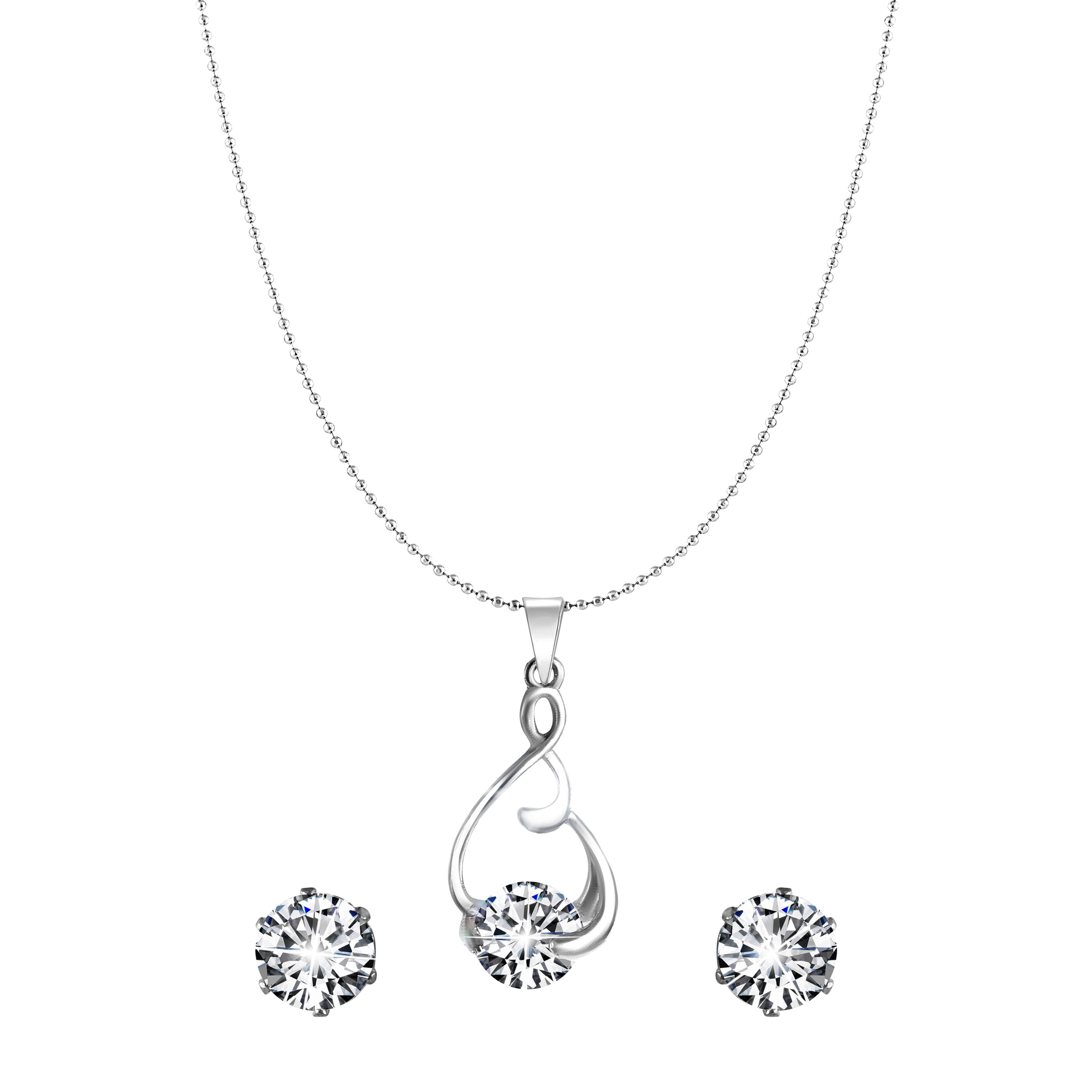 Vighnaharta Valentine Attractive Solitaire CZ Gold and Rhodium Plated Alloy Pendant set for Women and Girls     			Vighnaharta Valentine Attractive Solitaire CZ Gold and Rhodium Plated Alloy Pendant set for Women and Girls
