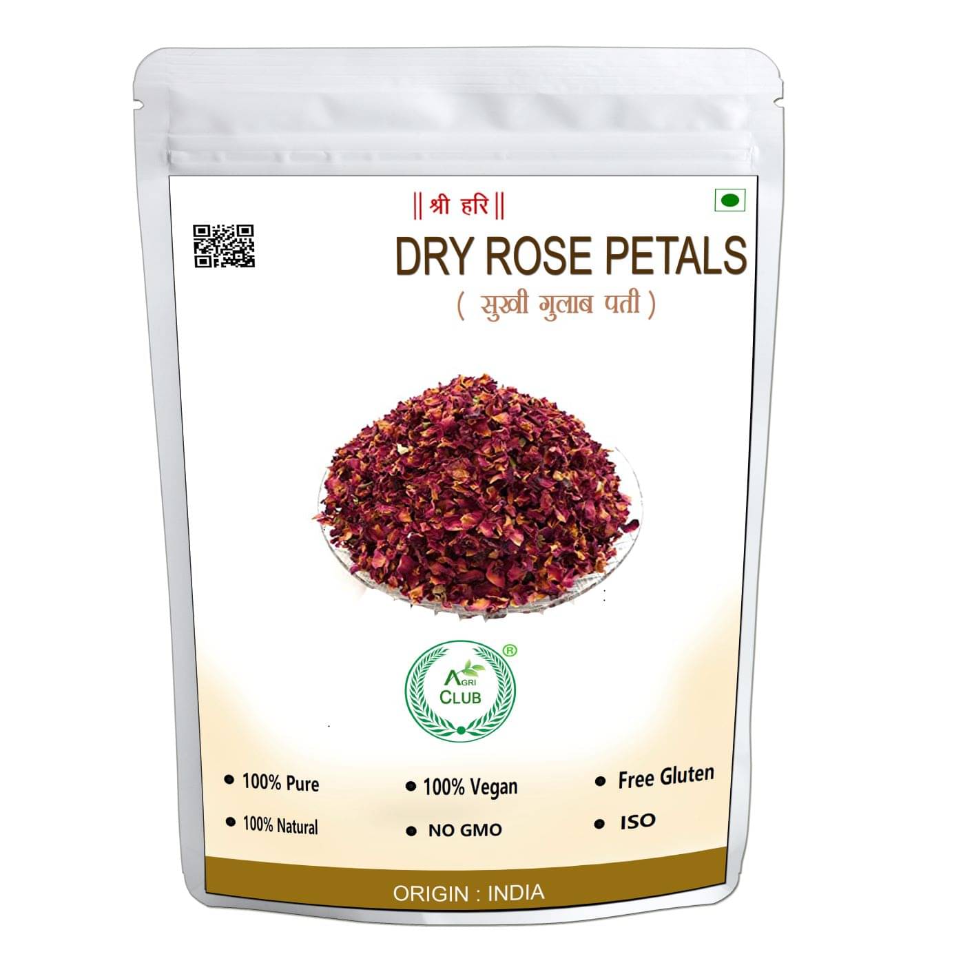 AGRICLUB Dry Rose Petals 200 gm AGRICLUB Dry Rose Petals 200 gm