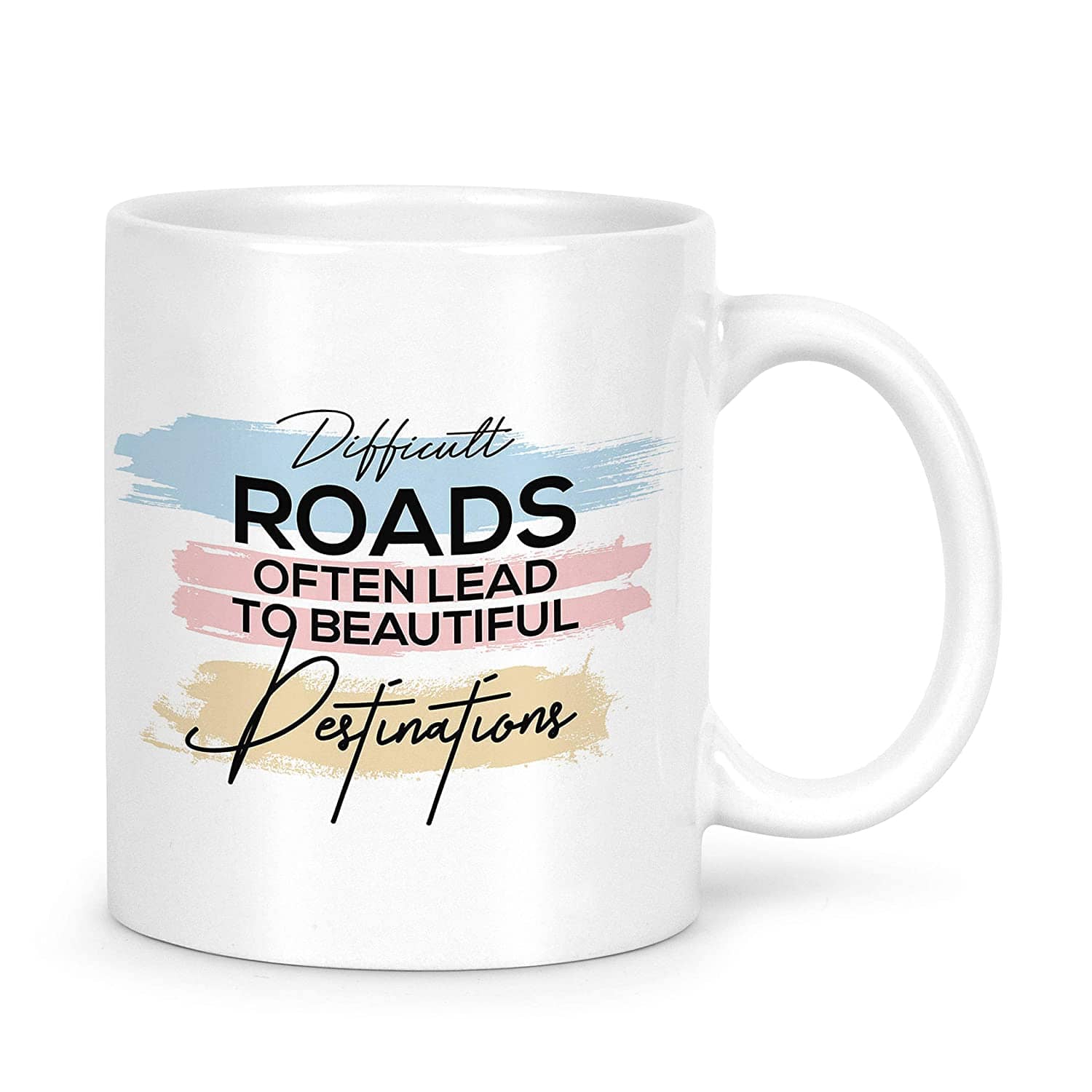 Idream Quote Printed Ceramic Coffee Mug 1 Pcs 330 mL