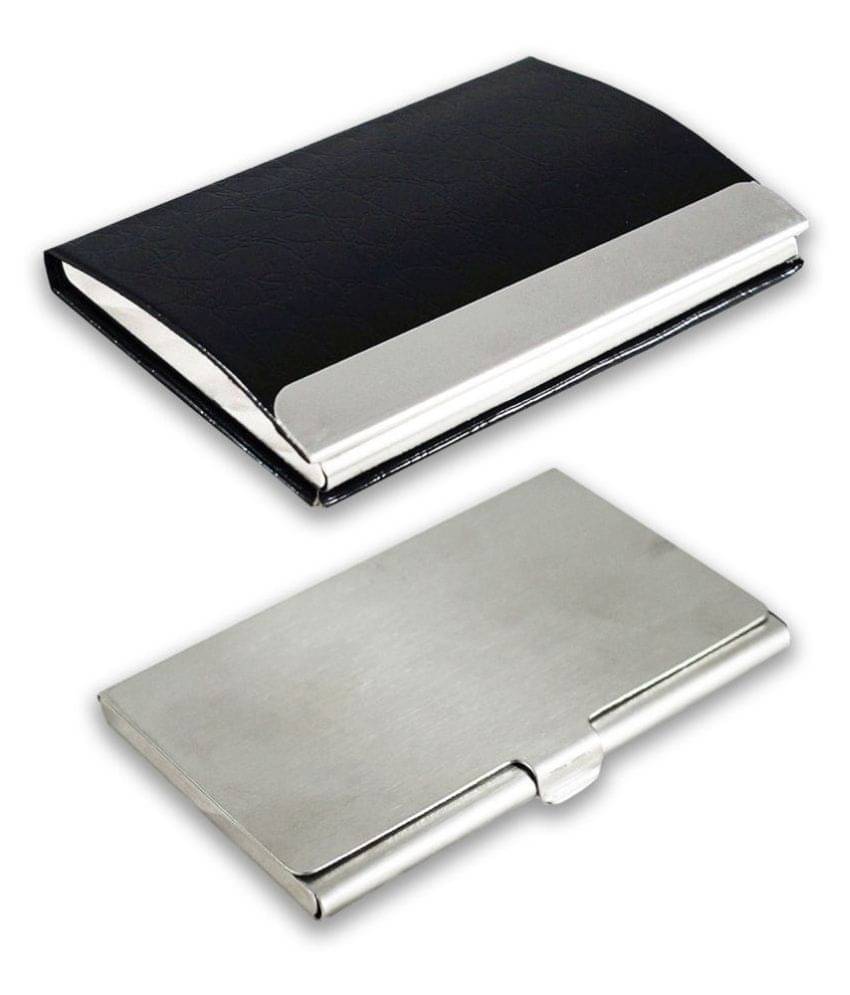 Multicolor Artificial Leather Professional Looking Debit/Credit/Business/Visiting Card Holders for Men and Women Set of 2 (upto 15 Cards Capacity) Multicolor Artificial Leather Professional Looking Debit/Credit/Business/Visiting Card Holders for Men and Women Set of 2 (upto 15 Cards Capacity)