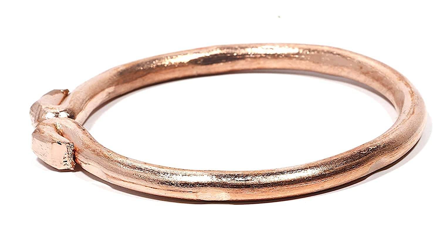     			copper Tube Design Open Ended Adjustable Kada Bangle,Fashionable Copper Kada for Men and Women