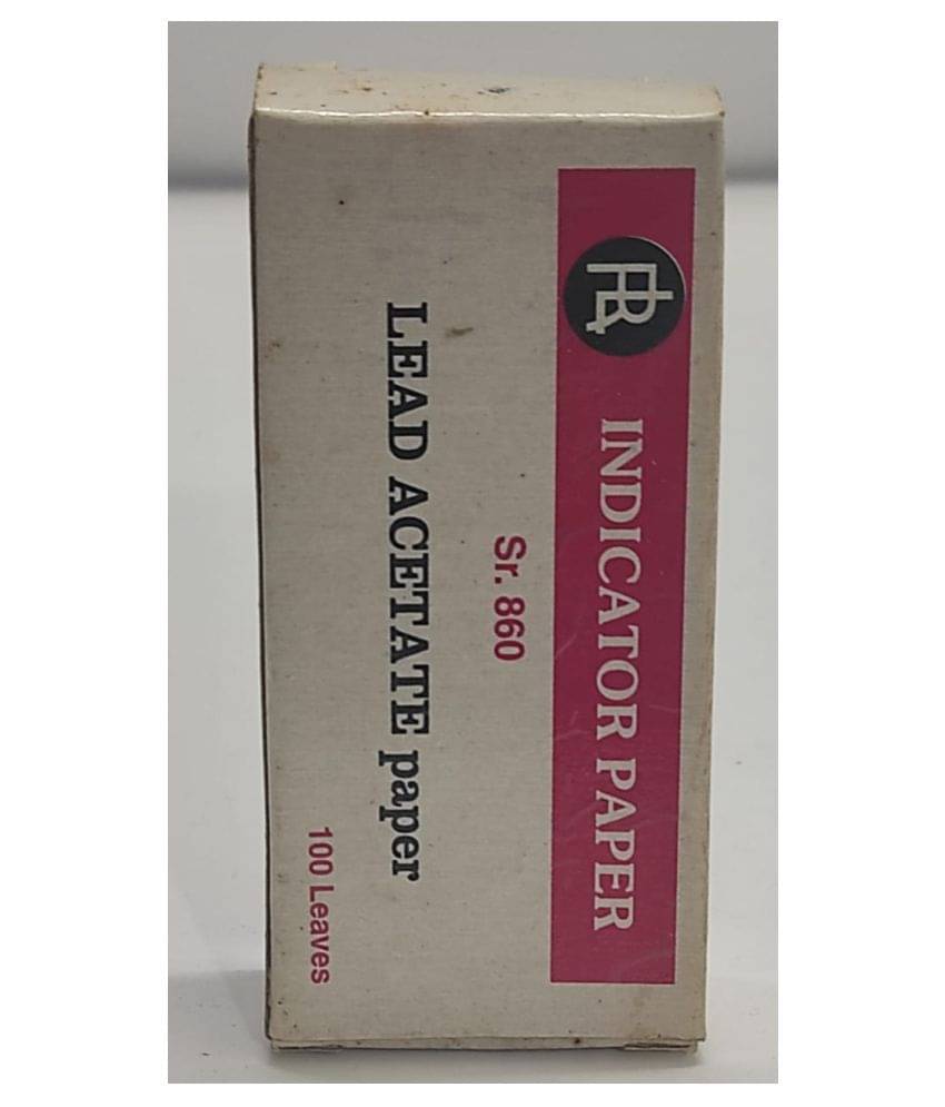     			INDICATOR PAPER  LEAD ACETATE papers (pkt contains 100 leaves)