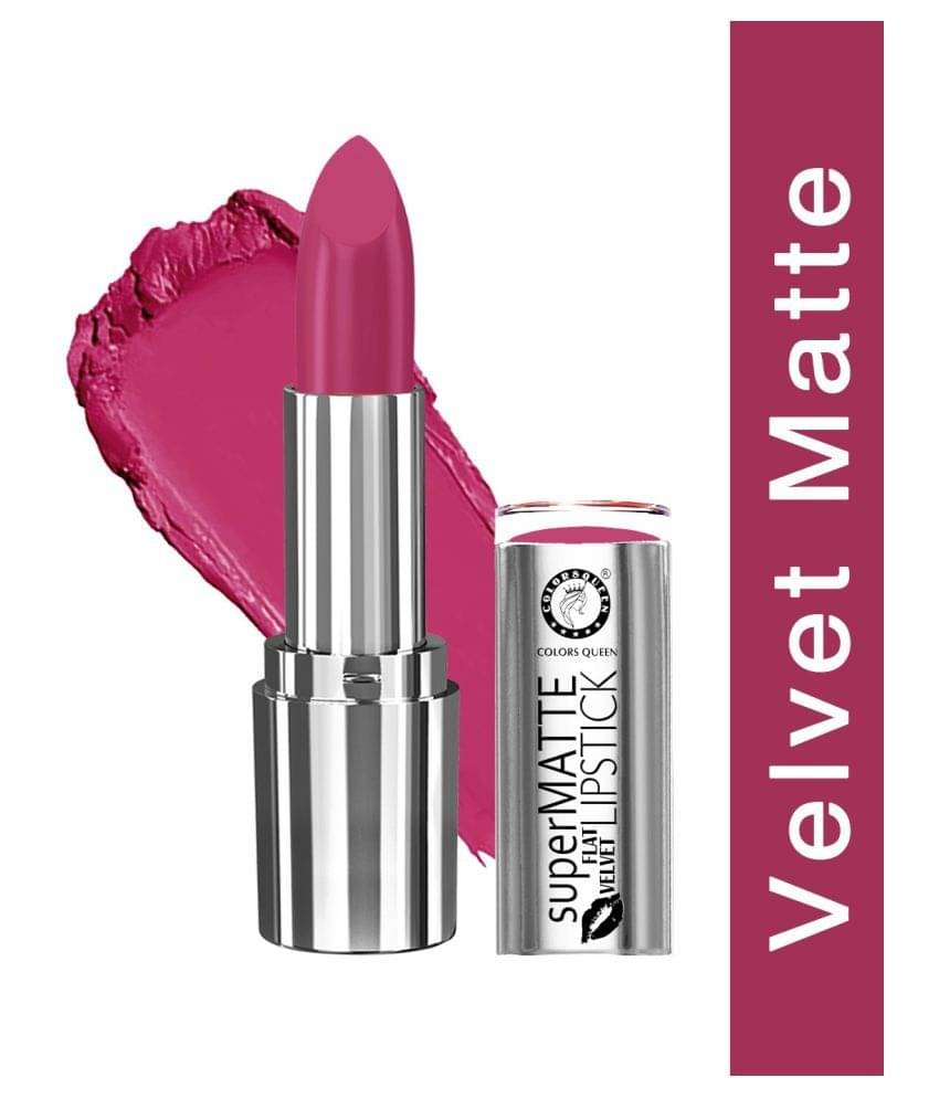     			Colors Queen Super Matte Lipstick Highly Pigmented Creamy Matte Lipstick Glam Pink (Shade - 02)