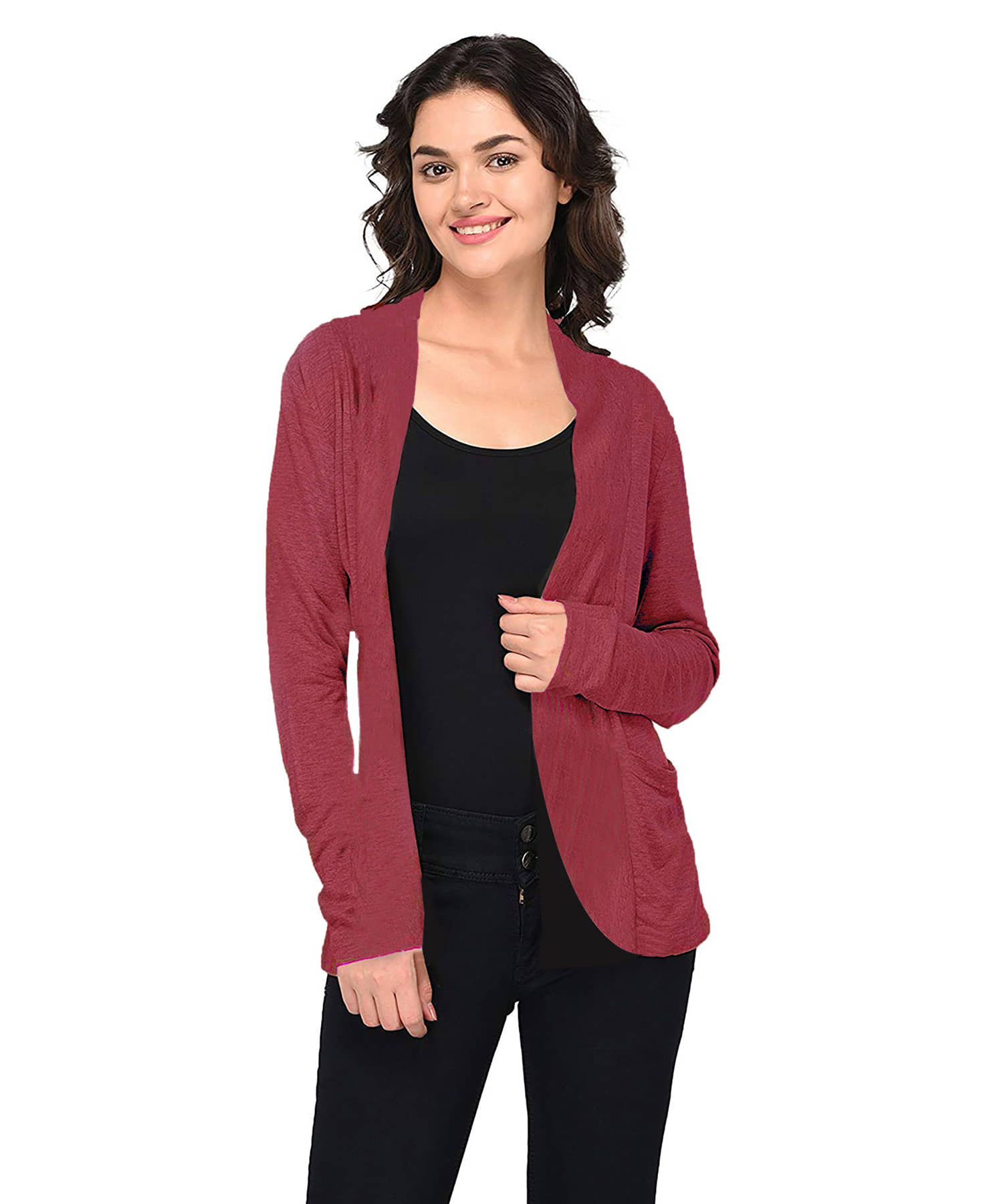 Goodluck Cotton Shrugs - Maroon