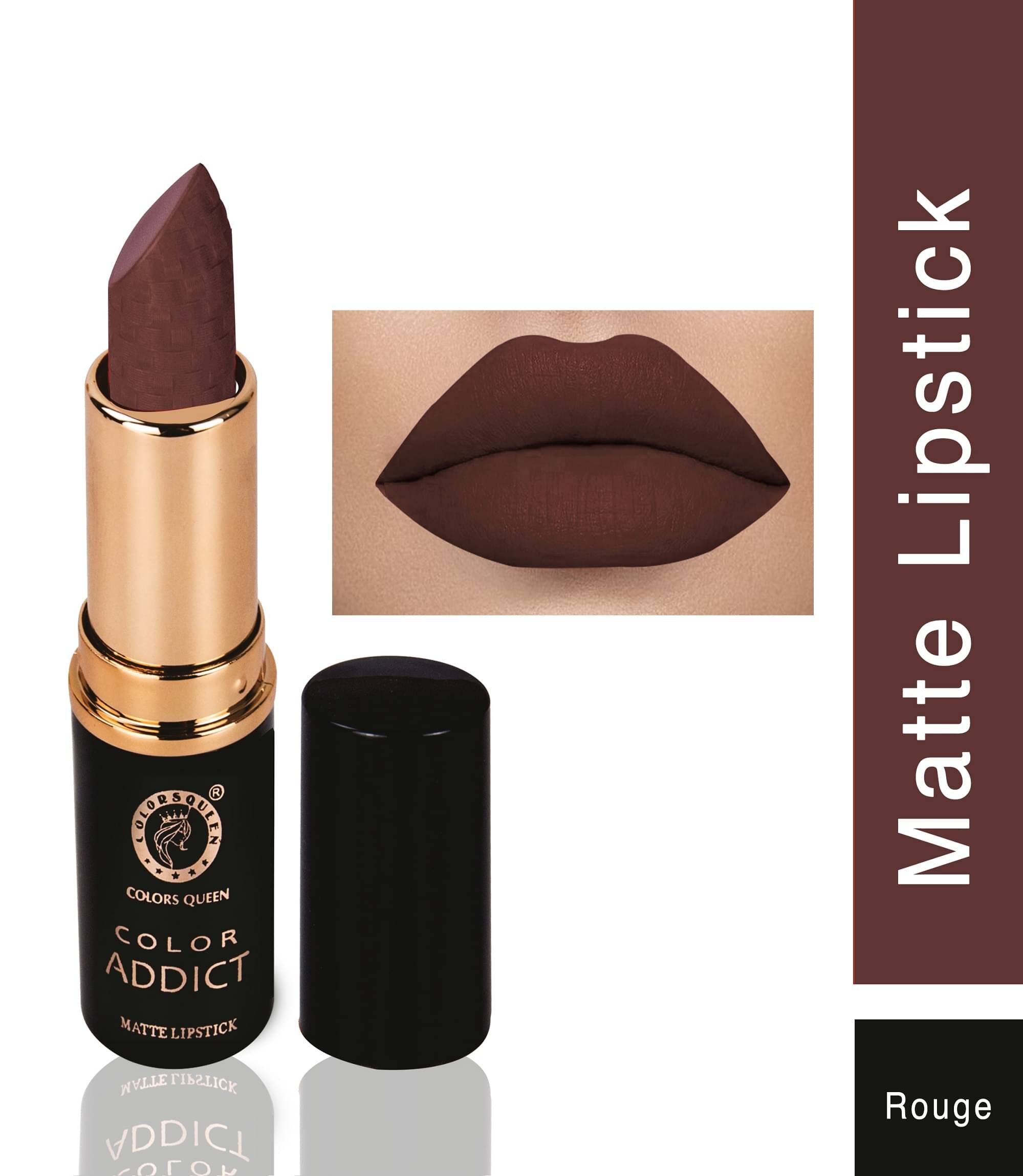     			Colors Queen Color Addict Long Lasting Matte Lipstick (Shade - 04)