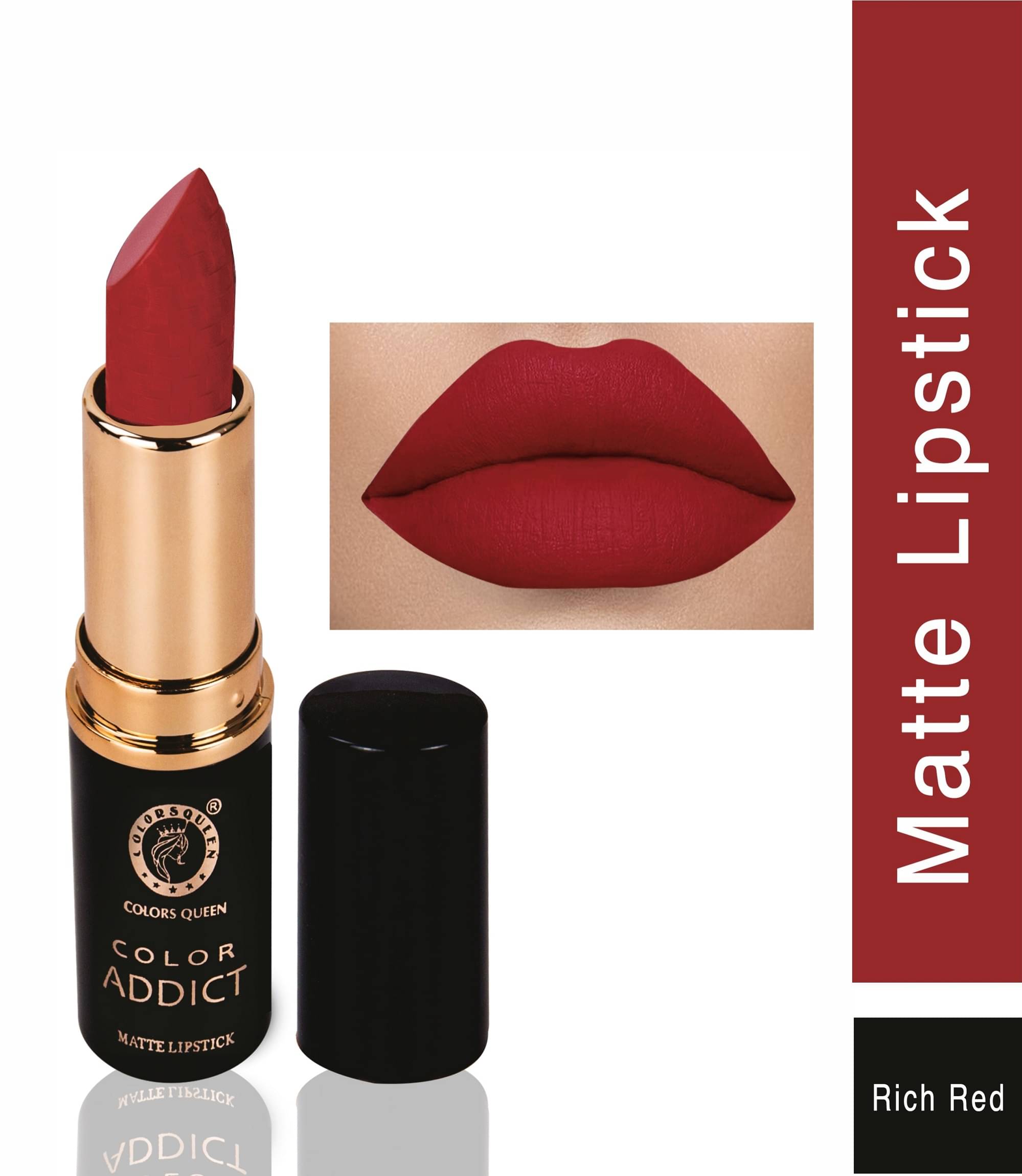     			Colors Queen Color Addict Long Lasting Matte Lipstick (Shade - 09)
