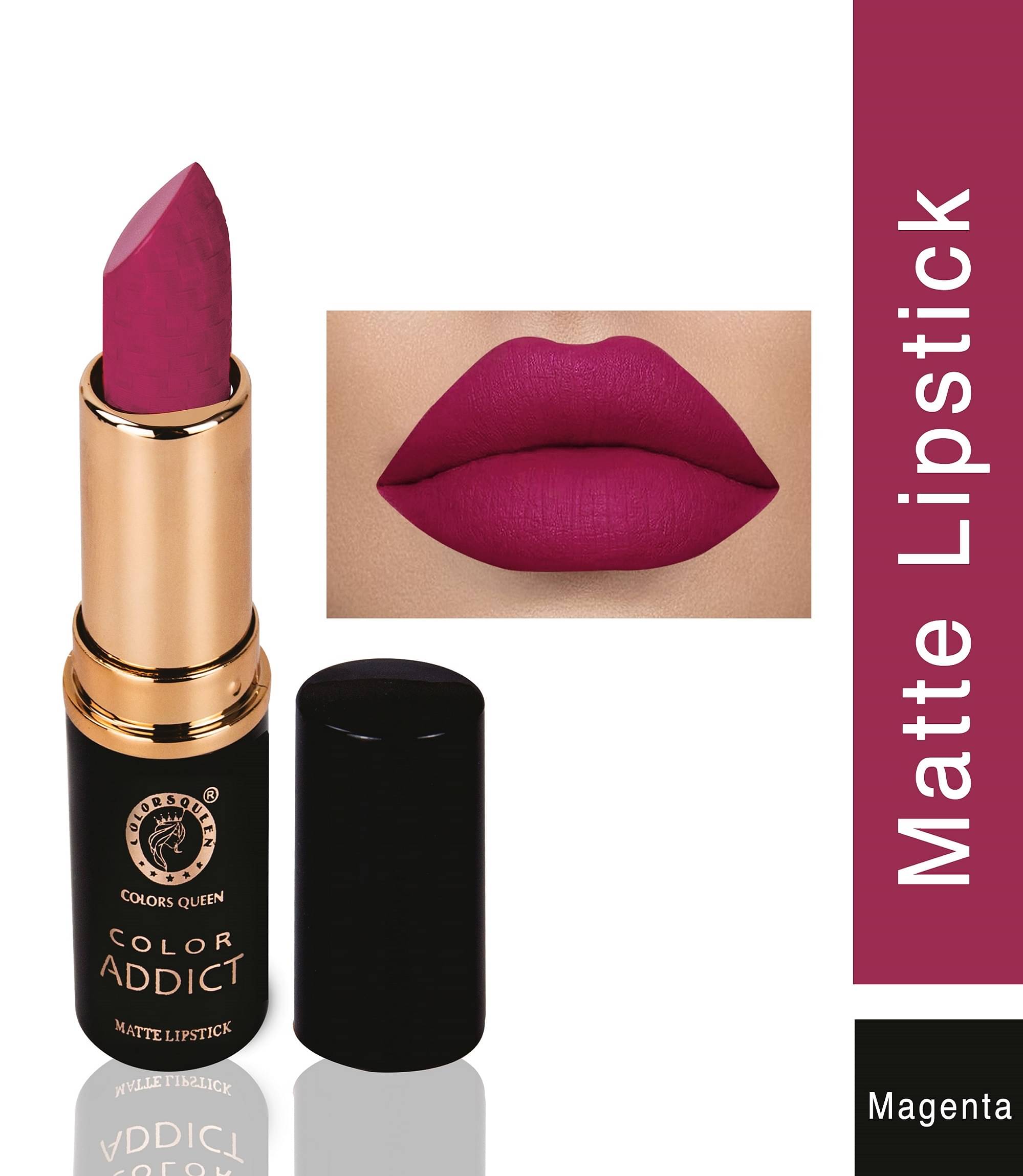     			Colors Queen Color Addict Long Lasting Matte Lipstick (Shade - 01)