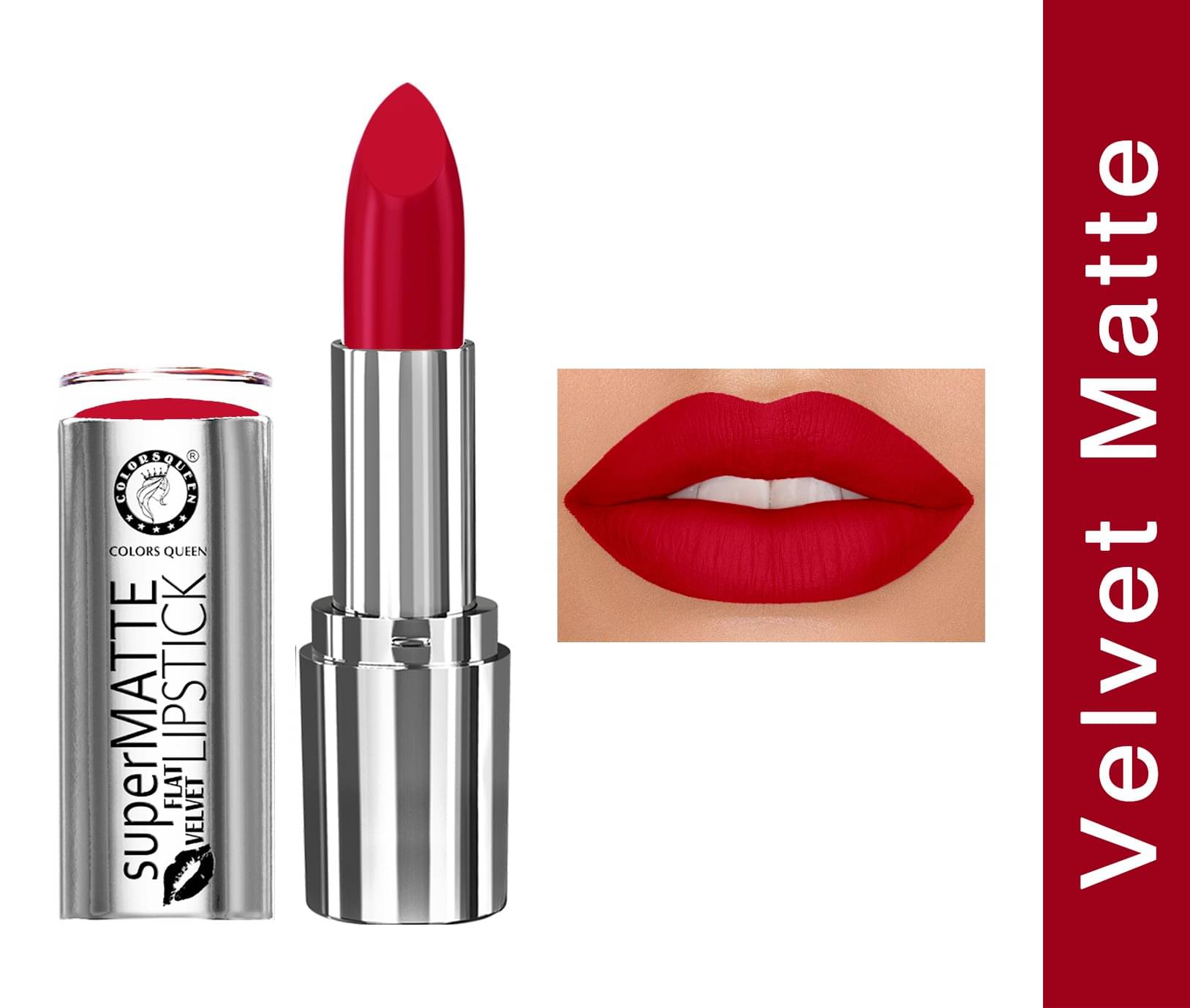     			Colors Queen Super Matte Lipstick Highly Pigmented Creamy Matte Lipstick (Shade - 19)