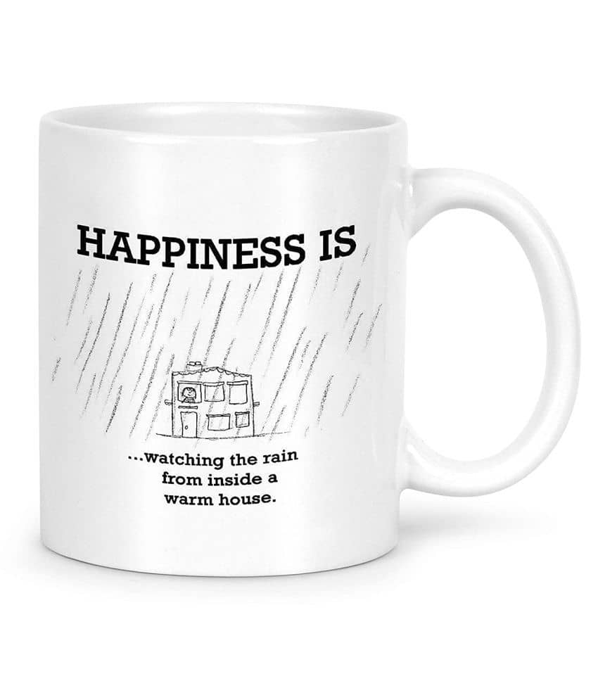 Idream Quote Printed Ceramic Coffee Mug 1 Pcs 330 mL