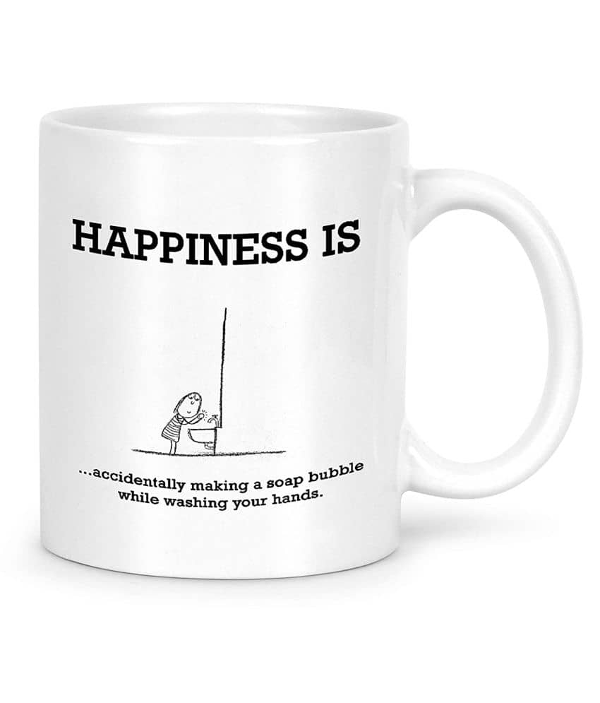Idream Quote Printed Ceramic Coffee Mug 1 Pcs 330 mL