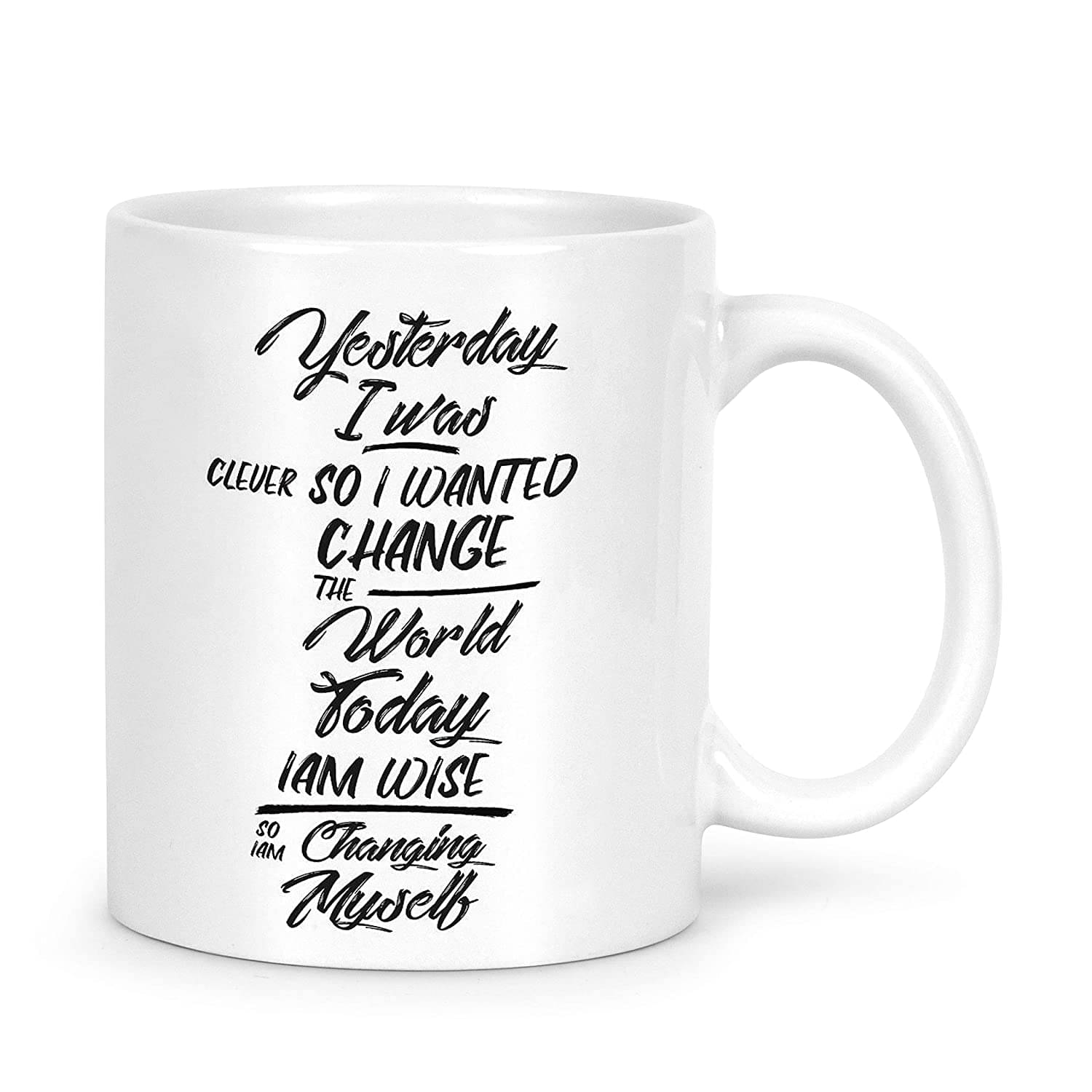    			Idream Quote Printed Ceramic Coffee Mug 1 Pcs 330 mL