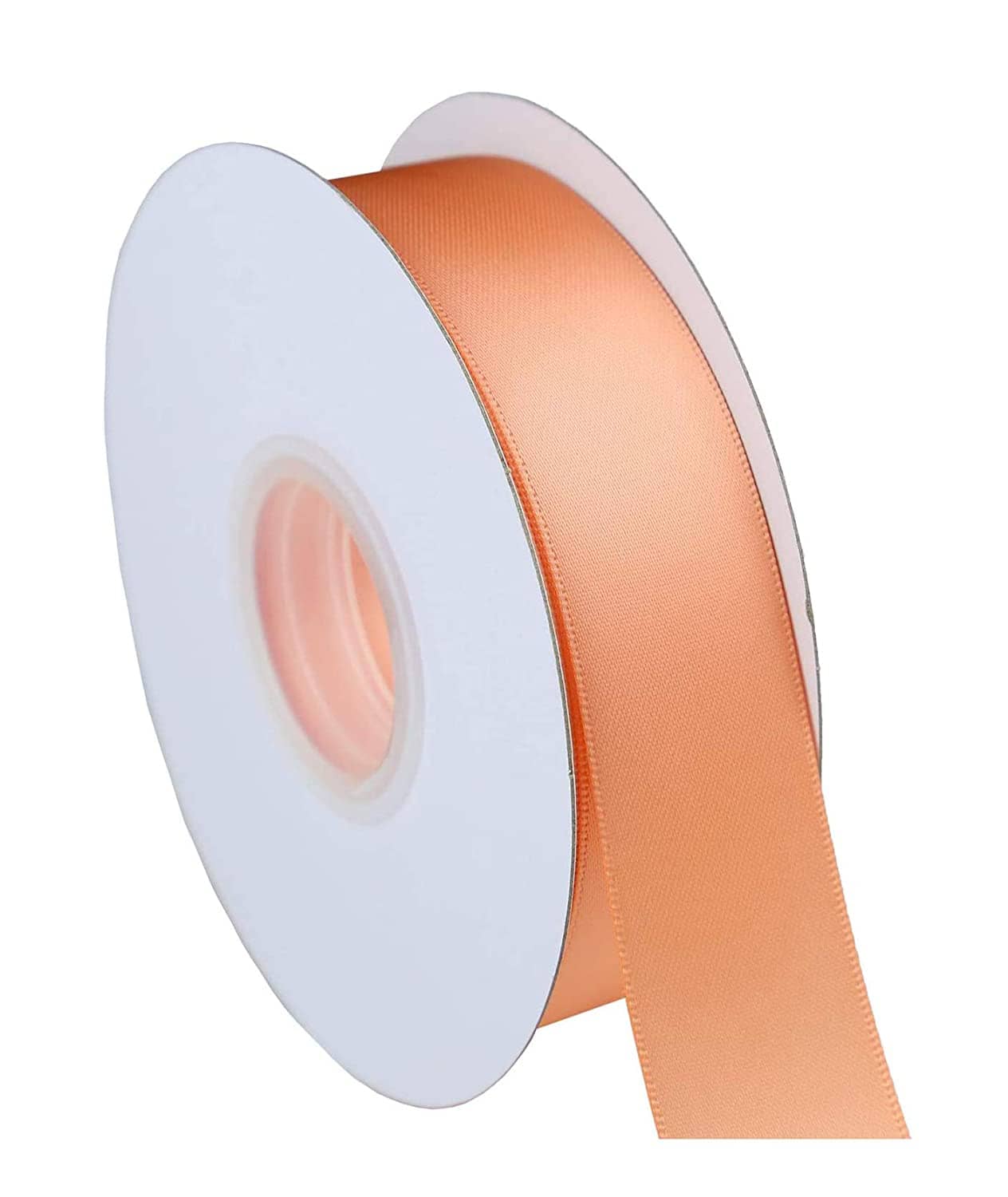 PRANSUNITA Double Face Satin Ribbon , 1 inch Wide, 18 Yard Length for Wedding, Party Decoration, DIY Hair Accessories, Sewing, Gift Wrapping, Invitation Embellishments (Peach) - Stationery | Buy online on ZillyBuy