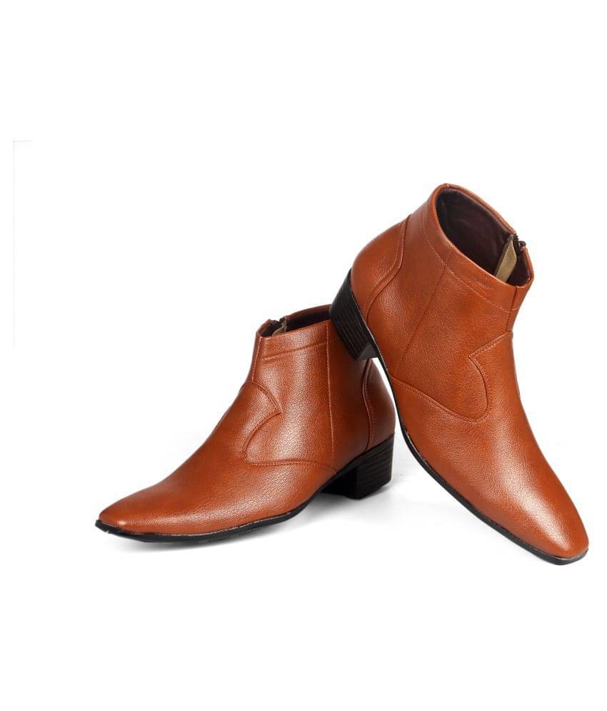 YUVRATO BAXI Tan Formal Boot YUVRATO BAXI Tan Formal Boot