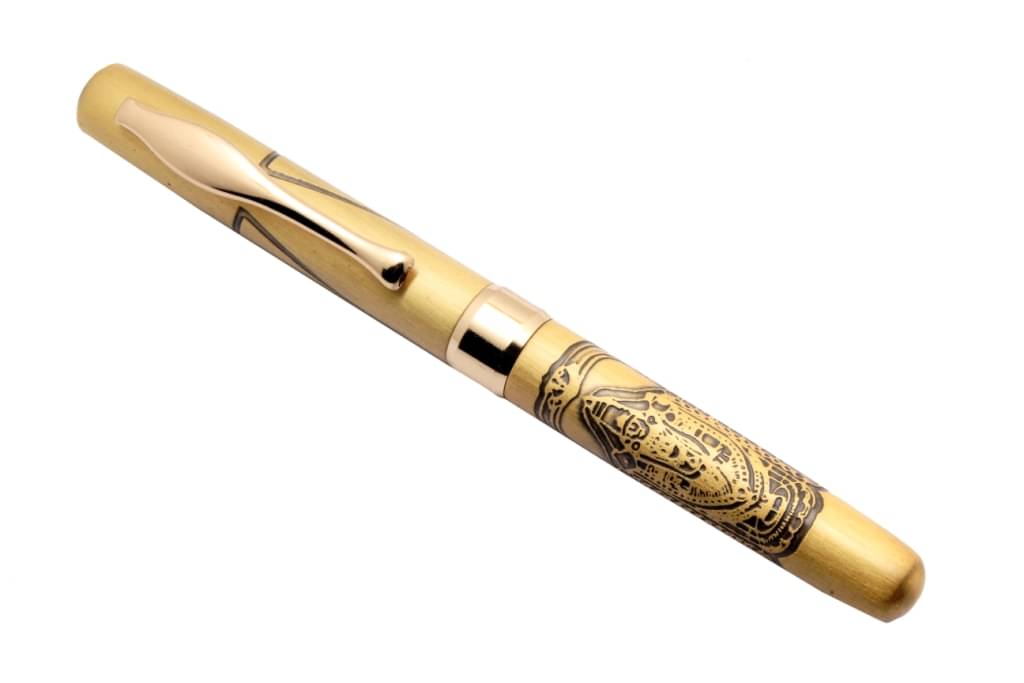     			Exclusive Legendary Lord Balaji & Namam Limited Edition Ballpoint Pen Brushed Gold Mini Size