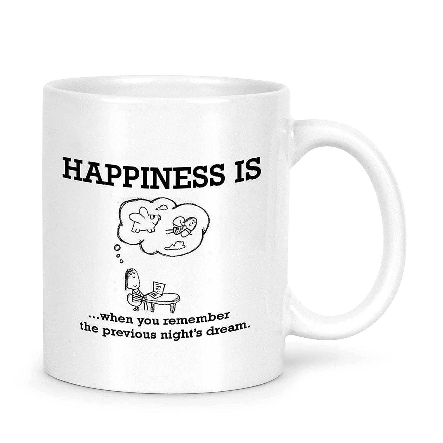     			Idream Quote Printed Ceramic Coffee Mug 1 Pcs 330 mL