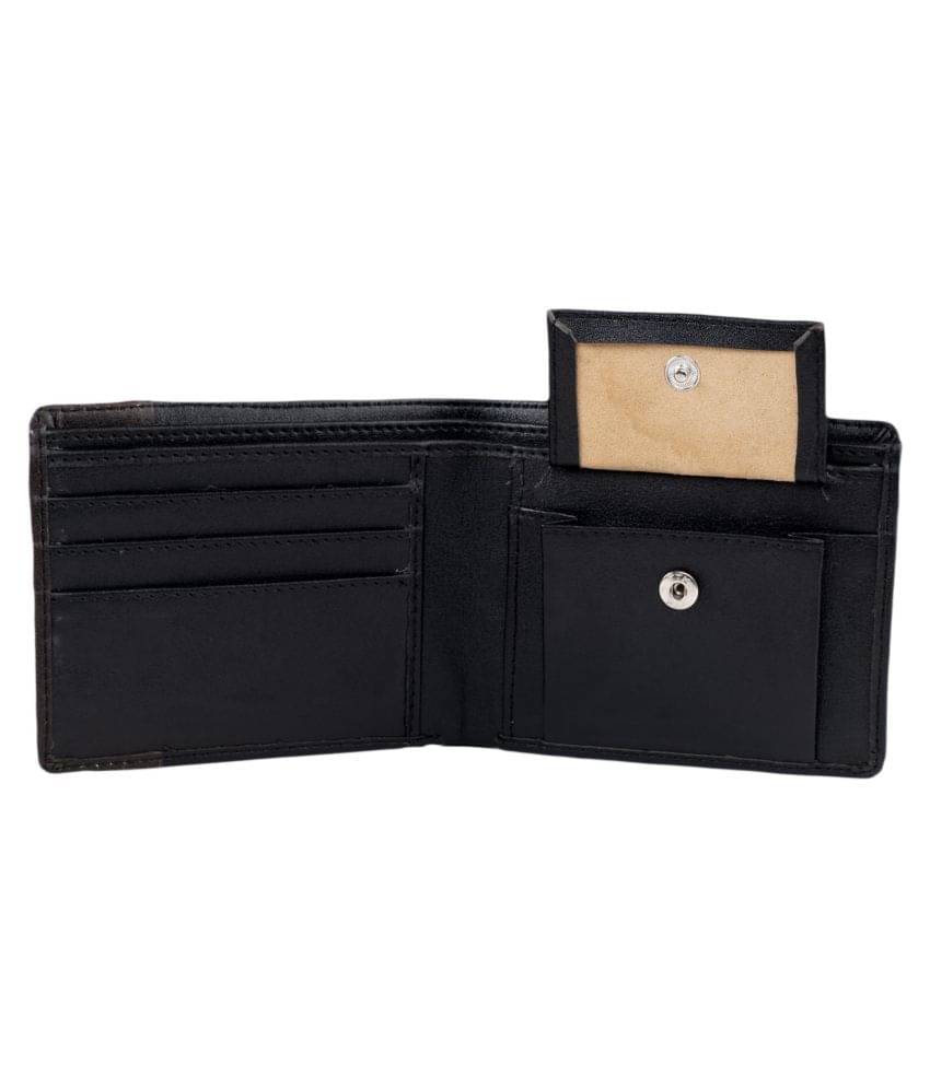     			Keviv Leather Black Casual Regular Wallet