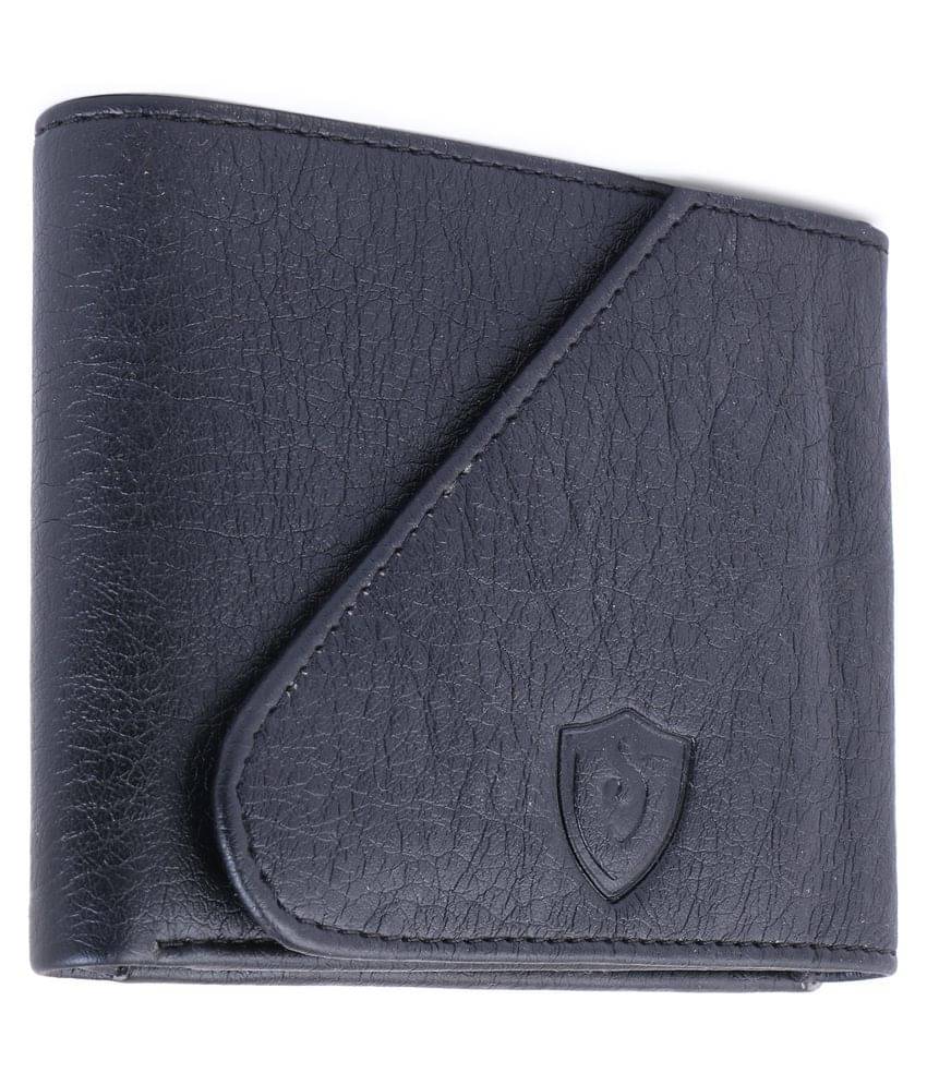     			Keviv Leather Black Casual Regular Wallet