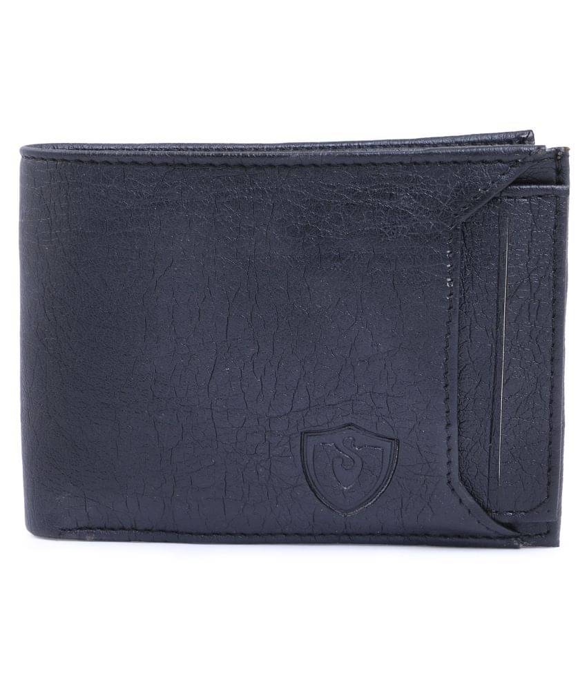     			Keviv Leather Black Casual Regular Wallet
