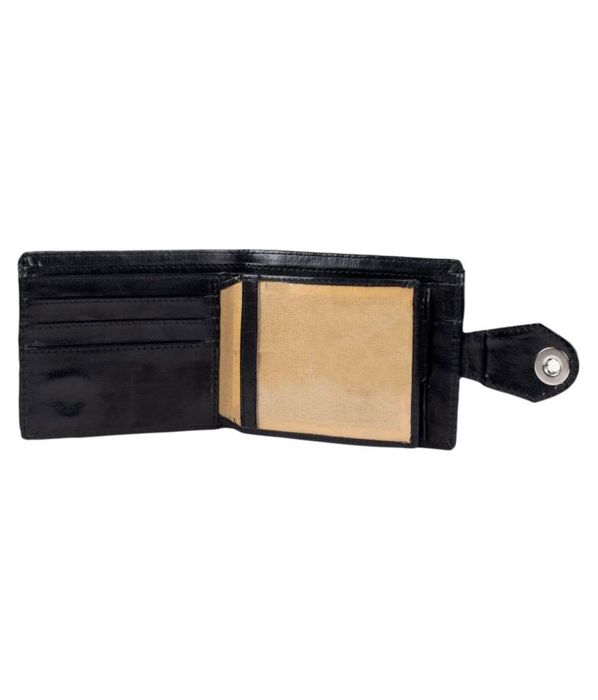     			Keviv Leather Black Casual Regular Wallet