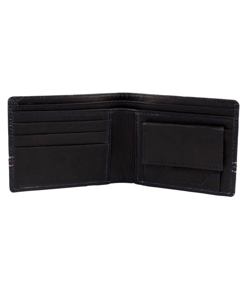     			Keviv Leather Black Casual Regular Wallet