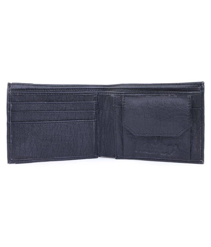     			Keviv Leather Black Casual Regular Wallet