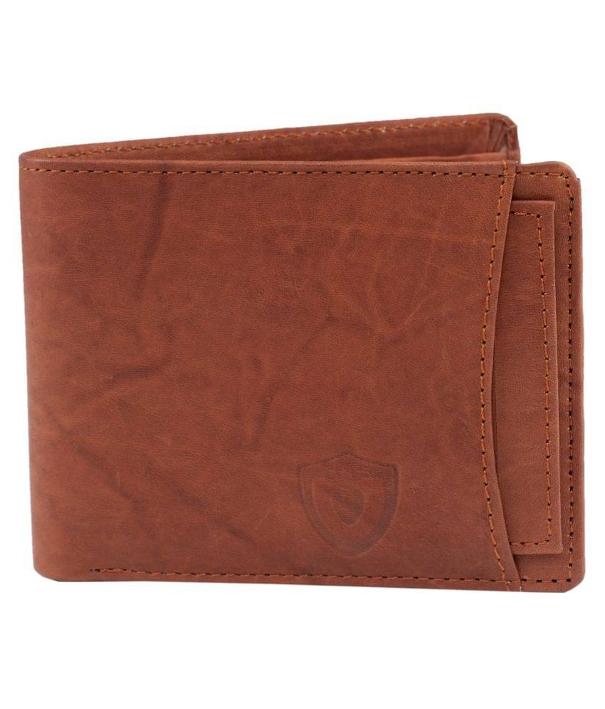     			Keviv Leather Brown Casual Regular Wallet